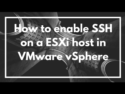 How to enable SSH on a ESXi host in VMware vSphere | VIDEO TUTORIAL