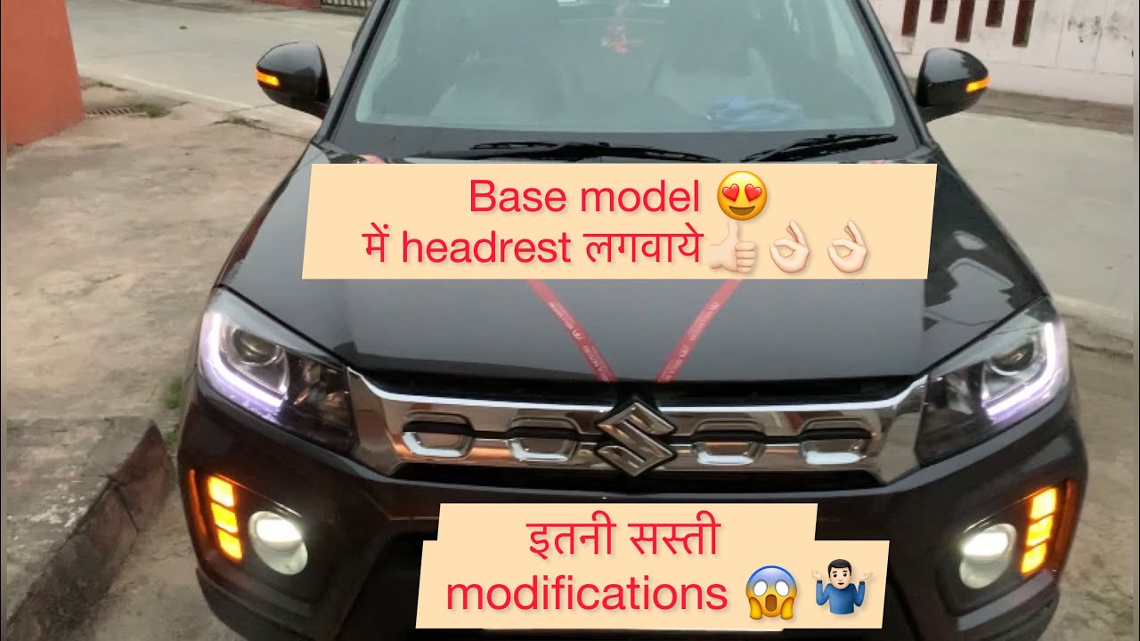 Brezza LXI with Rear Headrest Modified Base to Top Complete details