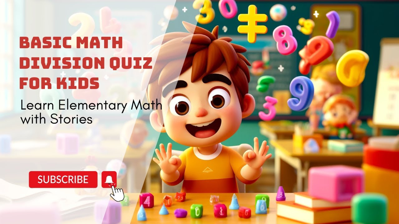 Basic Math Division Quiz for Kids! Learn Elementa - YouTube