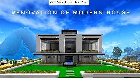 Modern house part 2 mini block craft 3d