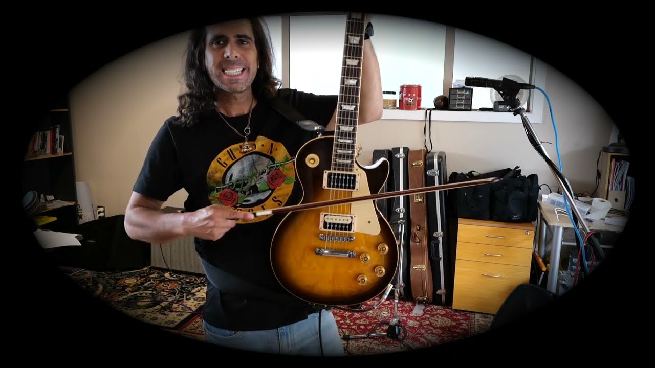 Bow Solo with Gibson Les Paul a la Jimmy Page Led Zeppelin