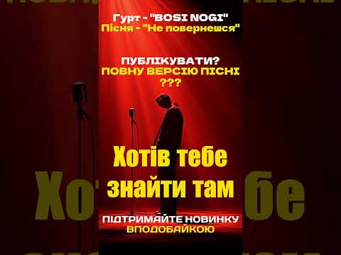 BOSI NOGI НЕ ПОВЕРНЕШСЯ 