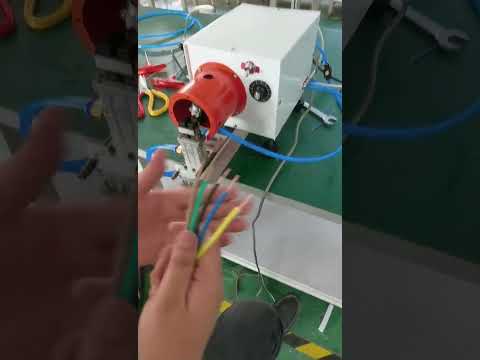 Wire Stripping and Twisting Machine Working Display | Factory Automation Equipment