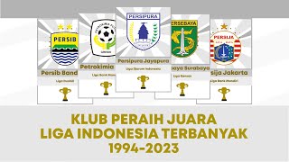 Klub juara Liga Indonesia 1994 sampai 2023 | Siapakah Terbanyak??