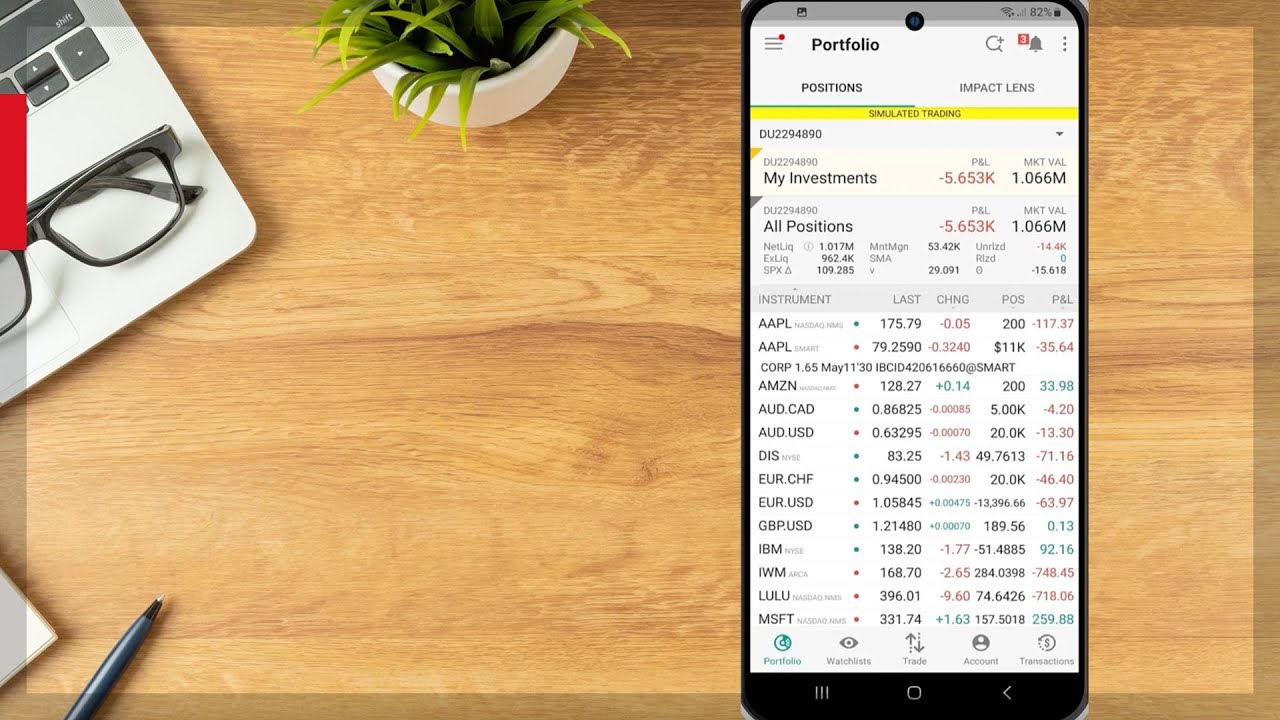 Trading Options Using IBKR Mobile on the Android