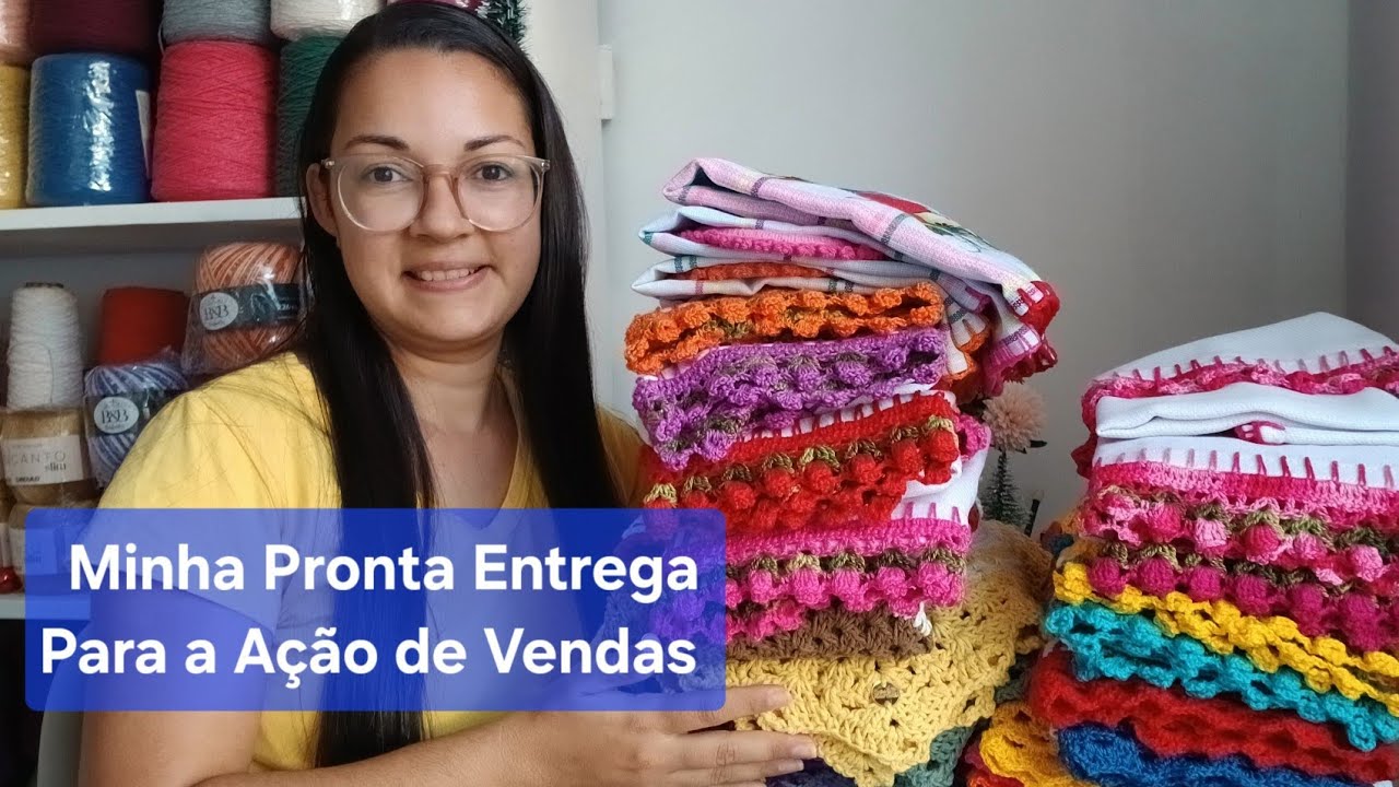 Toda a minha Pronta Entrega de Peças de Crochê #croche #crochefimdeano #produçãodecroche 