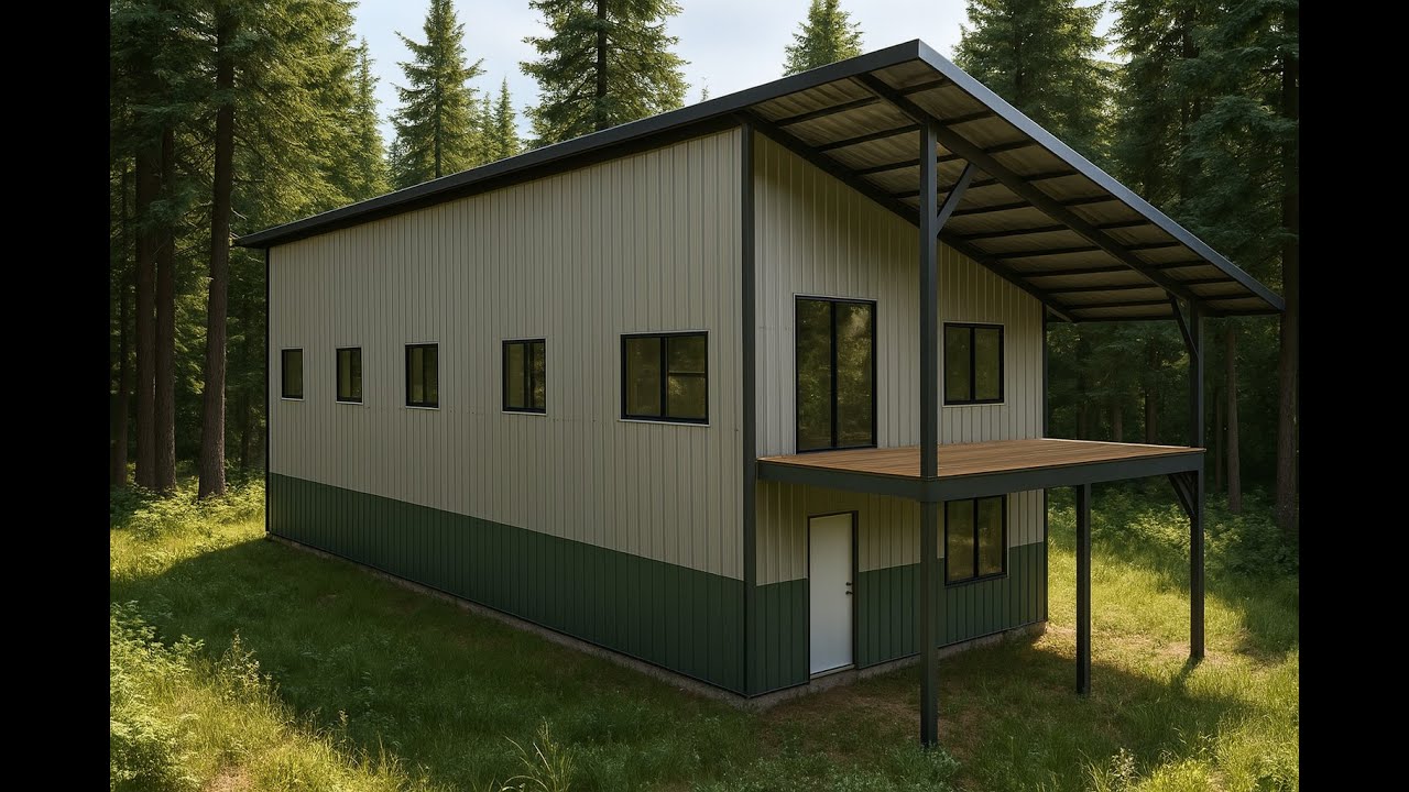 Build Your Dream: Customizable 20x60 Two-Story Cabin Kit!