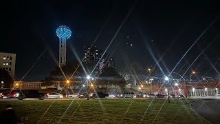 NYE 2024 | Dallas Reunion Tower - Drones & Fireworks show