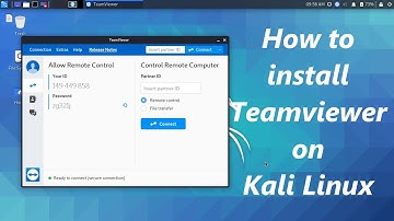 How to install TeamViewer on Kali Linux
