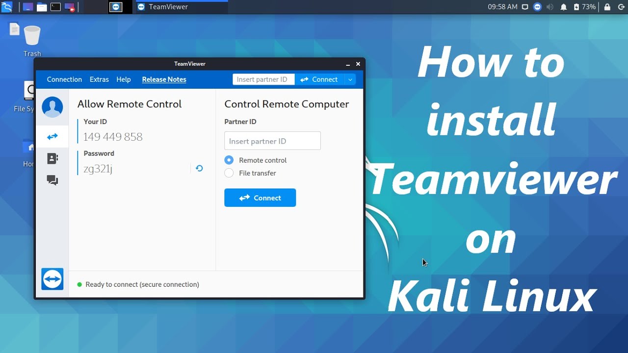 how to download teamviewer on kali linux