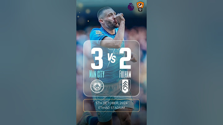 Kovacic on the double as city grab a win at the Etihad!!!#premierleague #mancity#Fulham#kovacic