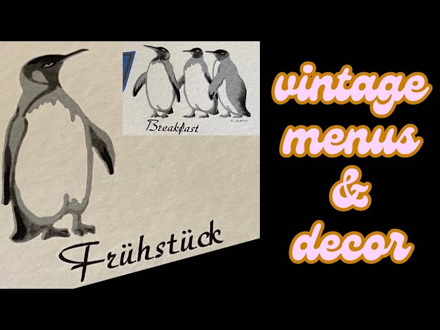 Vintage Cruise Ship Menus - a shallow dive New Menus and using
