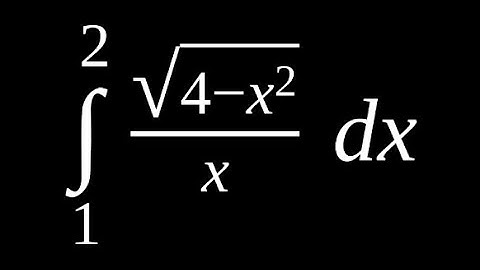 Integral of sqrt(4-x^2)/x from 1 to 2