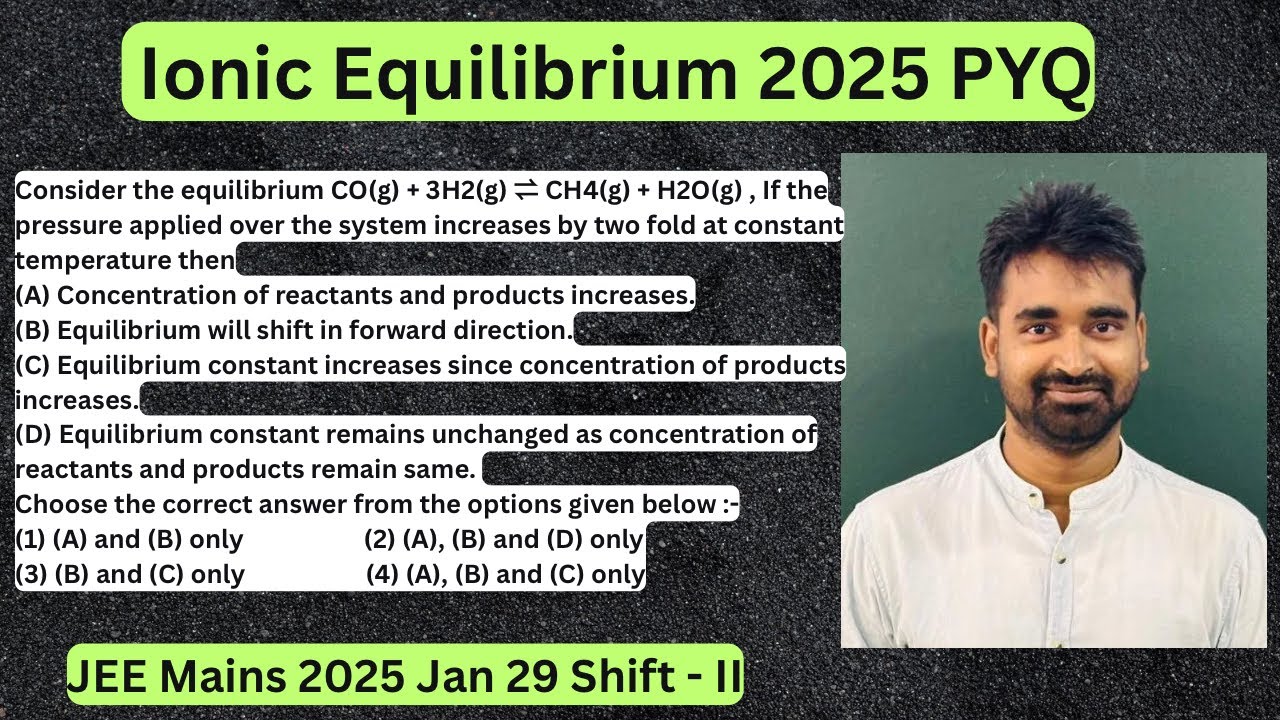 If the pressure applied over the system increases by two fold at constant temperature then