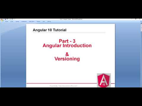 Part 3 - Angular Introduction & Versioning  | Angular 10 tutorials for beginners
