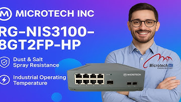 @microtech-inc 8-port Gigabit poE+and 2-port SFP Layer 2 industrial Switch 