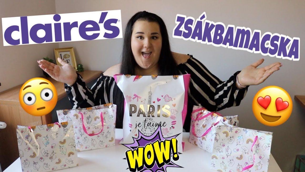 Claire's ZSÁKBAMACSKA nyitás | Magyar Barbara