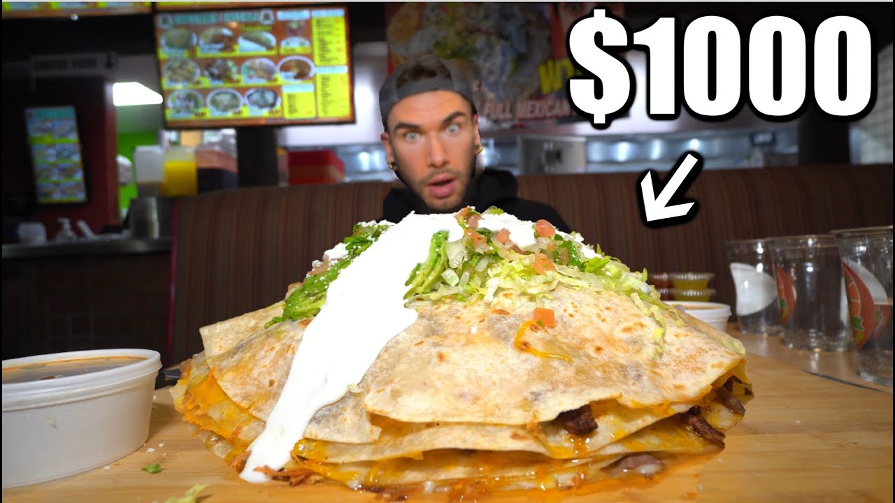 “IMPOSSIBLE” 1000 QUESADILLA CHALLENGE IN LAS VEGAS (10LB Chabelitas