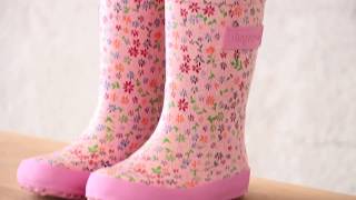 Quality Childrens Rain Boots From Bisgaard 92007.999 - 159 Rose Flowers