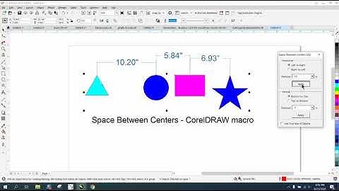 Corel Draw Tips & Tricks Macro Space Between Centers