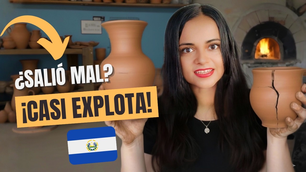 Artesana por un día en EL SALVADOR 🇸🇻 MI PRIMERA PIEZA de BARRO y casi EXPLOTA 🏺💥 