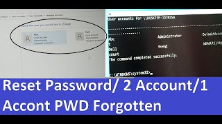 how to Reset Forgotten  Password of one out of Multiple User Administrator Account on Windows PC Resimi