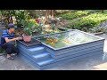 How To Make Outdoor Aquarium Sustainable - DIY Backyard Garden Pond (step-by-step)