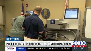 Mobile County probate court tests voting machines ahead of general election