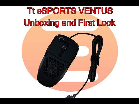 Tt eSPORTS VENTUS Ambidextrous Gaming Mouse Unboxing and First Look