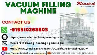 Vacuum Filling Machine By Microtech Engineering With The Best Quality