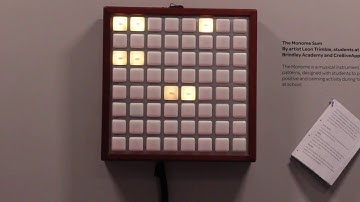 Giant Monome in BOM gallery running Polygome