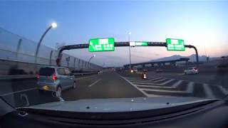 Mt Fuji drive 4K 東名 大井松田 駿河湾沼津SA 2018