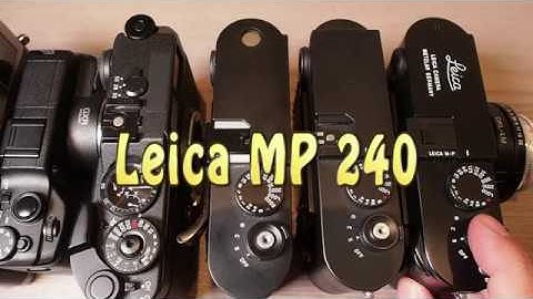Shutter sound comparison of Leica M mount cameras + 1 screw mount