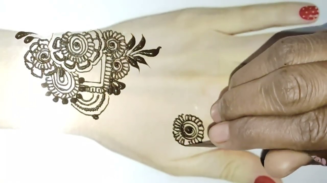 Back hend mahendi design | mahensi ka disign| simply mahendi design | 