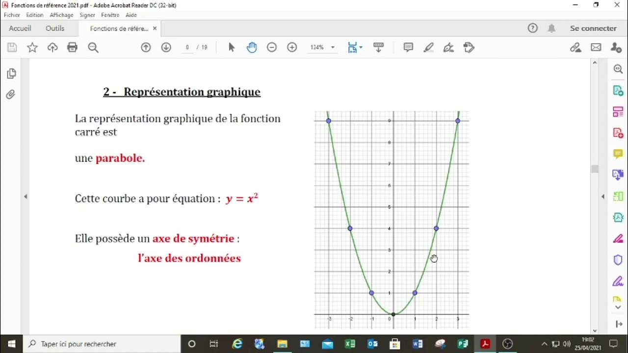 La fonction Carré - YouTube