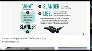 Defamation Law Canada & USA