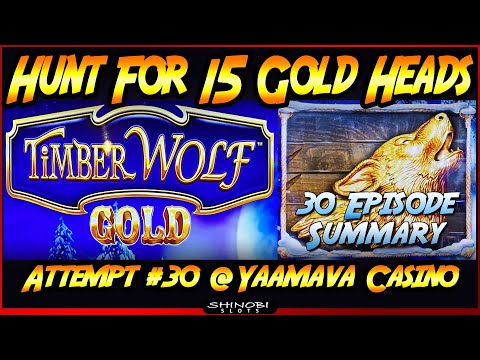 Hunt For 15 Gold Heads!  $300 In and a Big Win Bonus, with 30-Episode Summary!