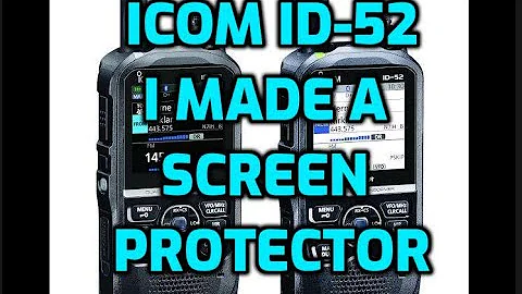 ICOM ID-52 - I MADE A SCREEN PROTECTOR