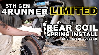 5th Gen Toyota 4Runner LIMITED | OME 898 Rear Spring Install (Not a Tutorial)