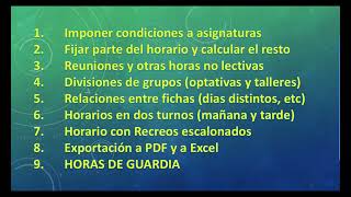 (6) DUDAS ASC Horarios (1 a 3): Reuniones y Condicionantes screenshot 5