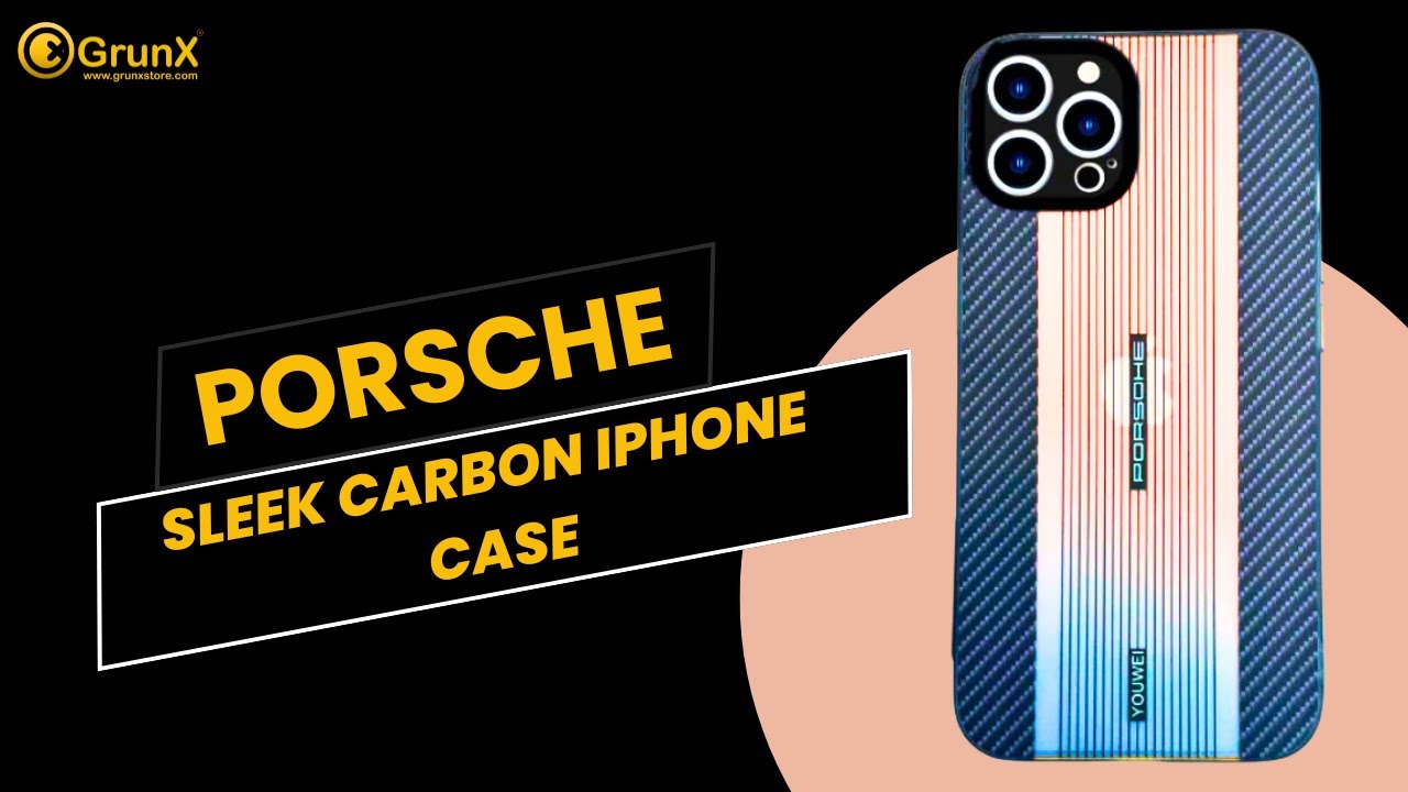 Porsche - Sleek Carbon iPhone Case | GrunX