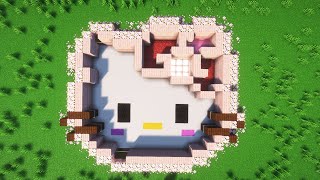 How to build a Hello Kitty Survival House in Minecraft!