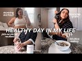 HEALTHY WFH DAY IN MY LIFE | what I eat, morning workout, relationship with food