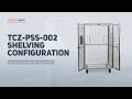 Dual-Door Cage Trolley Shelving Configurations | TCZ-PSS-002