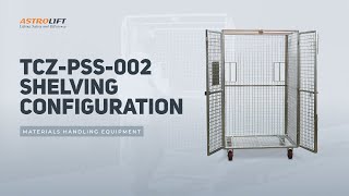 Dual-Door Cage Trolley Shelving Configurations | TCZ-PSS-002