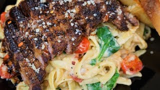This garlic alfredo sauce is bomb! even if you don't make the whole
recipe a must try. from delish. i made few adjustment to ad...