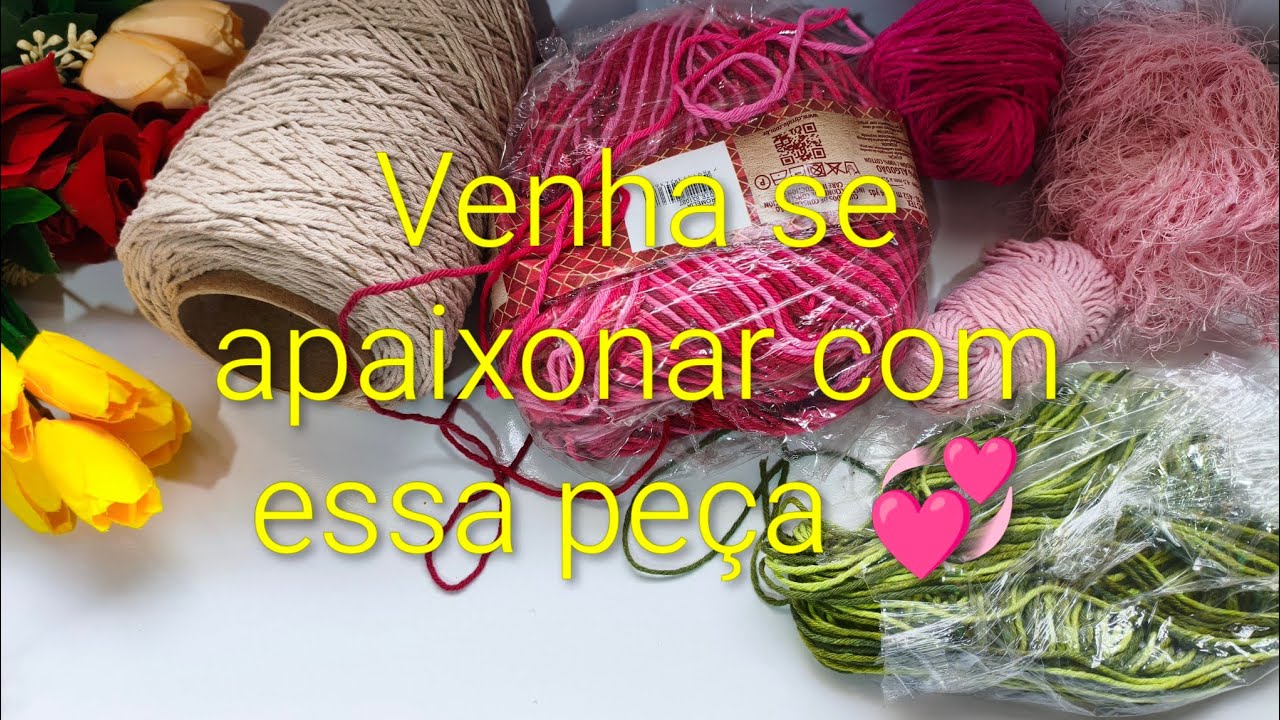 💞 Produção de uma peça muito linda e delicada.#produçãodecroche .