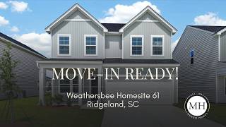 MOVE-IN READY New Home in Ridgeland SC by Mungo Homes 37 Landing Road