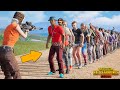 ЧЕРЕЗ СКОЛЬКО ИГРОКОВ ПРОЛЕТИТ ПУЛЯ?! - PUBG и PUBG Mobile!