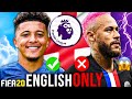 WHAT IF THE PREMIER LEAGUE ONLY HAD ENGLISH PLAYERS?!? FIFA 20 Career Mode Experiment